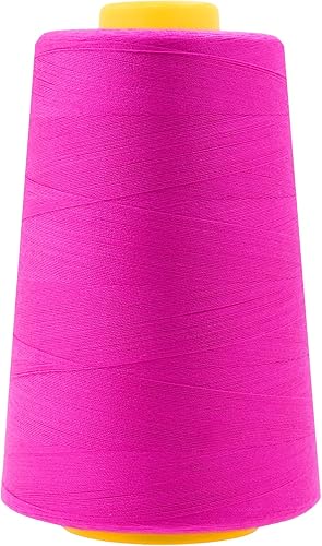 Vista 100 de Mandala Crafts - Hilo de coser multiusos de poliéster para máquina de coser de sarga, sobrehilado, acolchado Beige