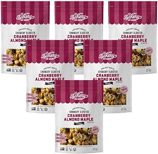 Bakery On Main Gluten-Free, Non GMO Granola, Cranberry Almond Maple, 11 Ounce (Pack of 6)