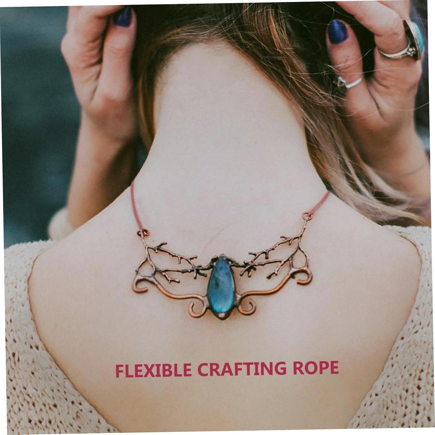 Braided Leather Cord for Bracelets and Necklaces DIY, 2m