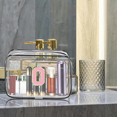 Miniatura 5 de Fodofodo Bolsa de aseo transparente, bolsa de aseo portátil de viaje, bolsa de maquillaje impermeable, organizador de almacenamiento de cosméticos