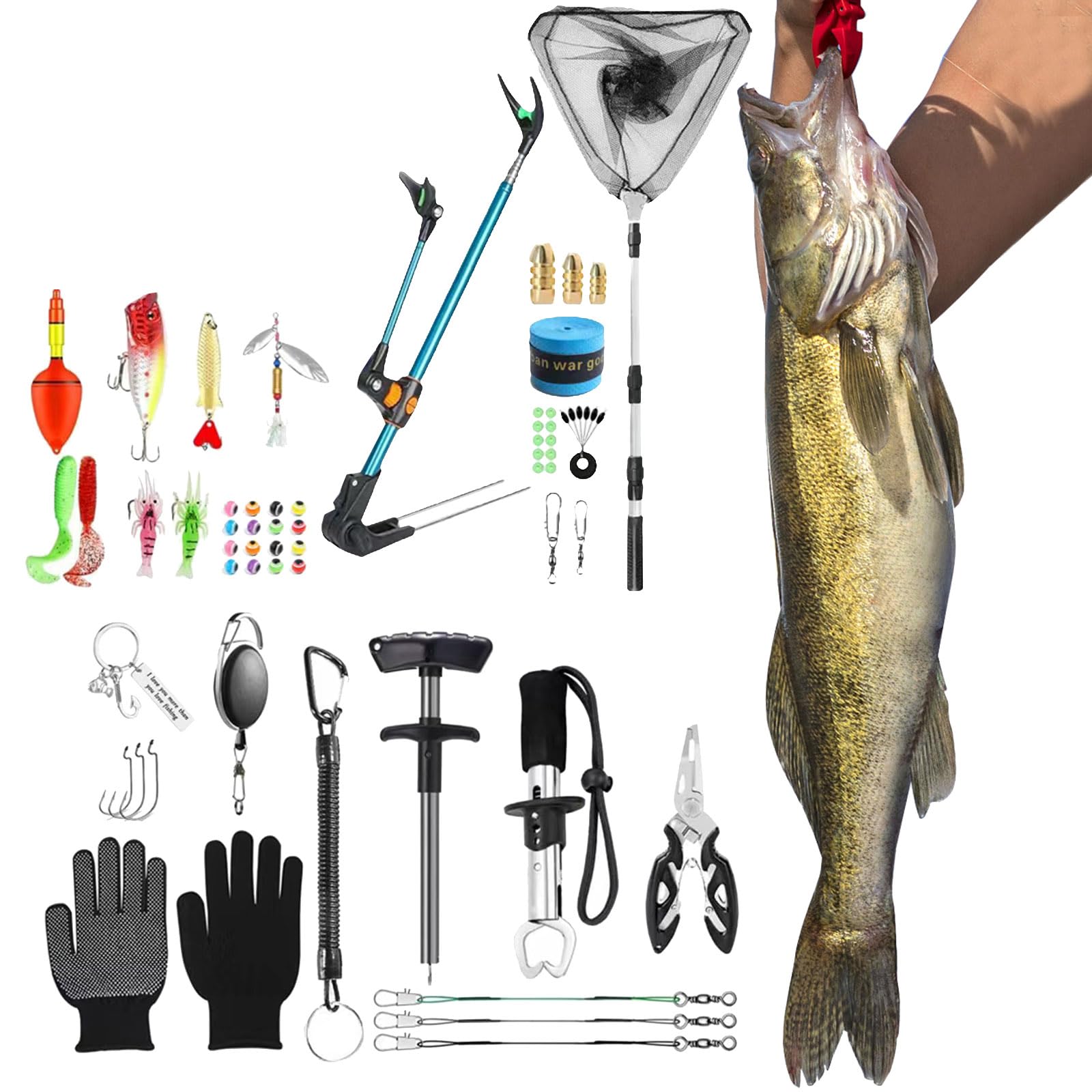 Calendario De Adviento Pesca 2025,Conjunto De Cebo De Pesca,Cuenta Regresiva de Navidad de 24 Días con Cebos de Pesca, Regalo Sorpresa para Papás, Abuelo