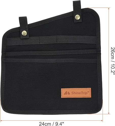 Miniatura 2 de PATIKIL Organizador de reposabrazos para silla, silla plegable, bolsillo lateral, portátil, para libros, aperitivos, bolsa de almacenamiento para