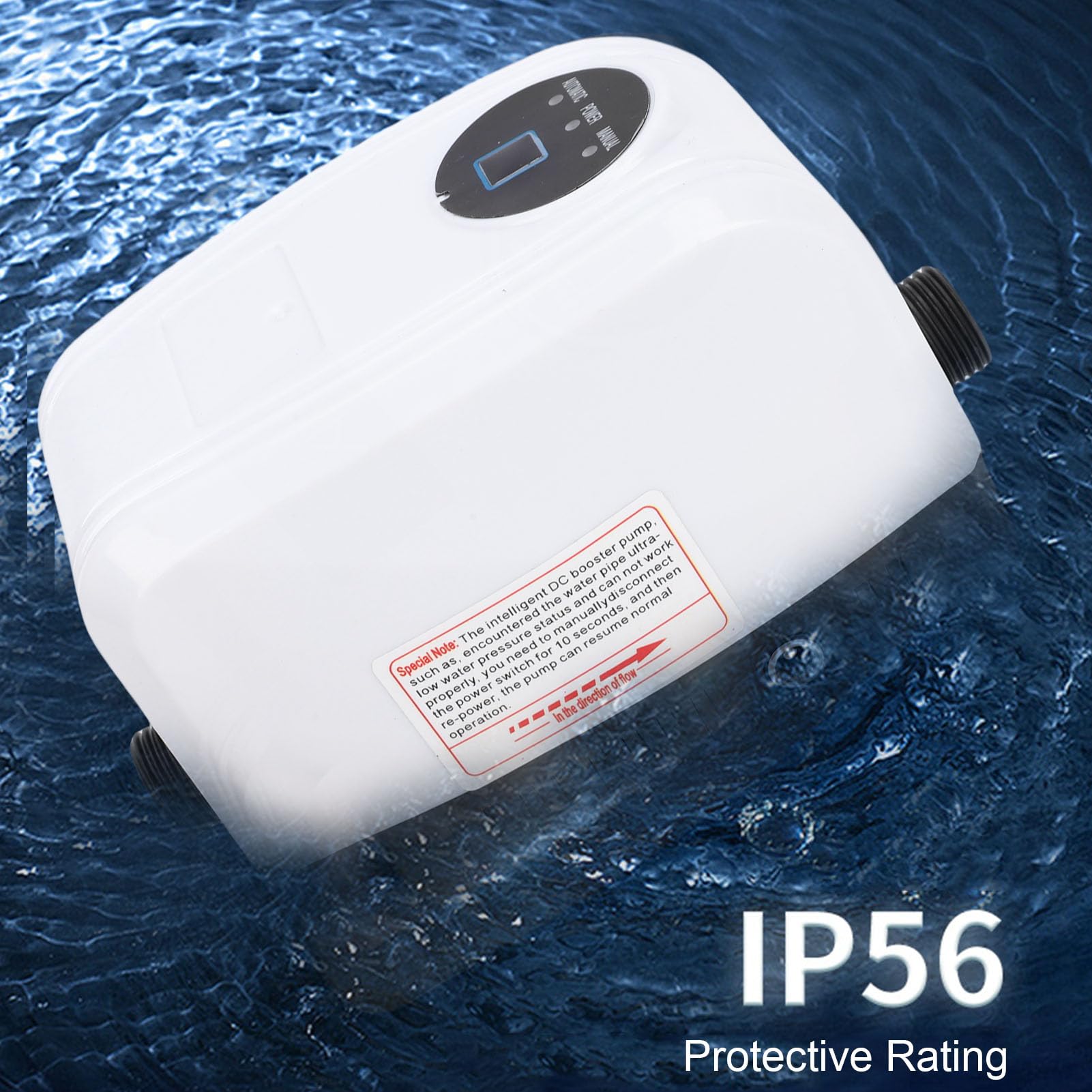 Topiky Pompa Booster Automatica da 65 W 24 L/min Pompa a Pressione dell'Acqua Ad Alta Portata Booster per Riscaldatore Solare Silenzioso per Pressurizzazione della Conduttura del Soffione Doccia