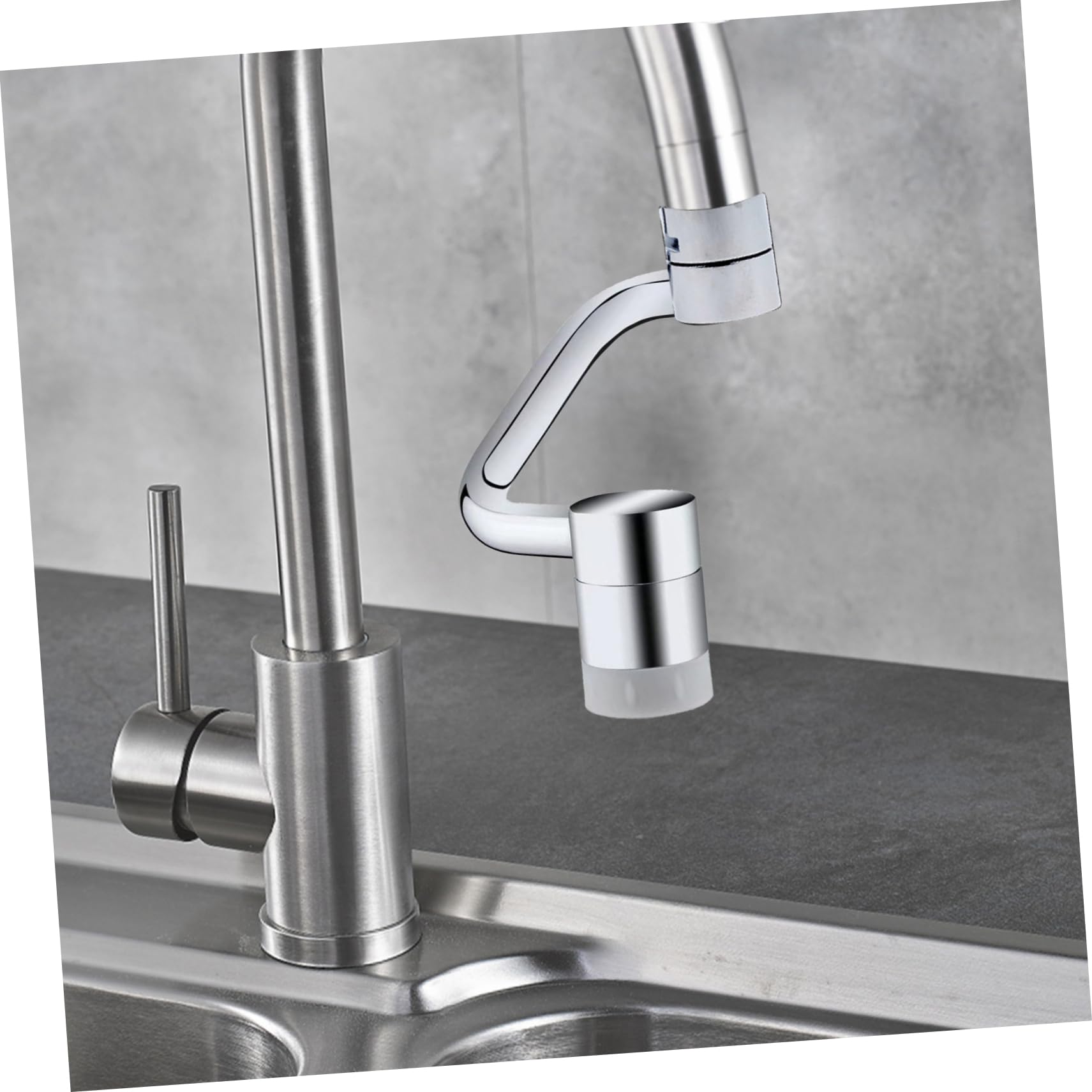 Adaptador de cabezal de pulverización giratorio de 5 etapas para grifo de cocina, aireador de grifo de fregadero de cobre, accesorio ajustable para lavabo, control de flujo de agua premium