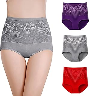 Women S Panties Bikini Cotton High Waisted Underwear High...