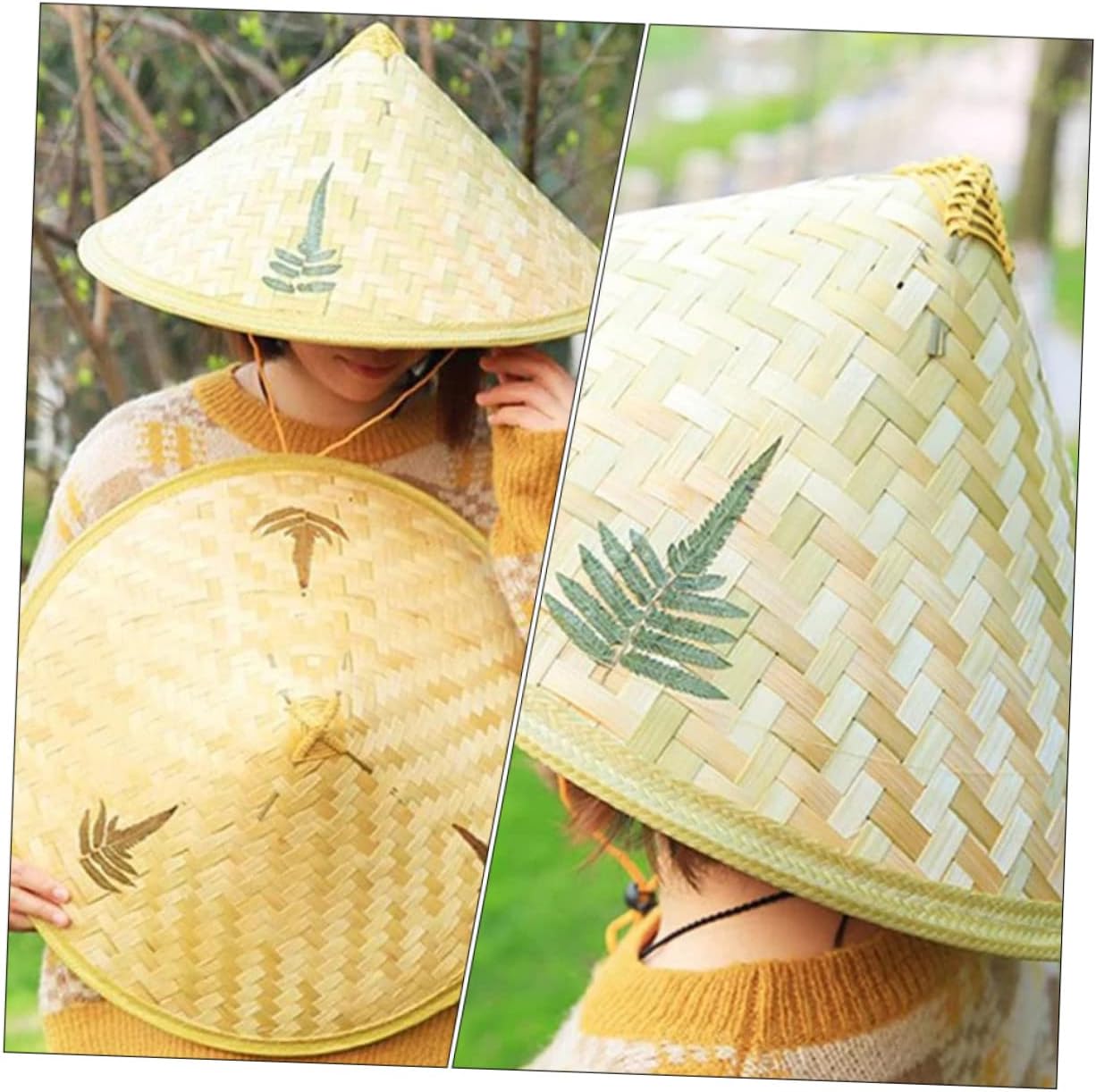 2pcs Hat Straw Hat Kids Clothes Vietnamese Arts and Crafts for Kids Home Decor Kid Sun Hat Summer Clothing Funny Child Household Weaving Fishing Accessories