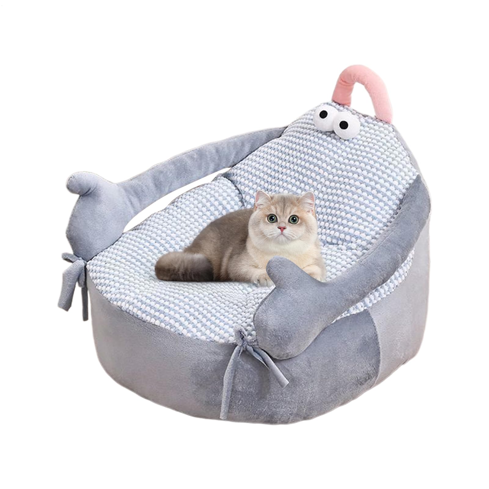 Lit en peluche pour chien et chat, lit apaisant et mobilier de cage