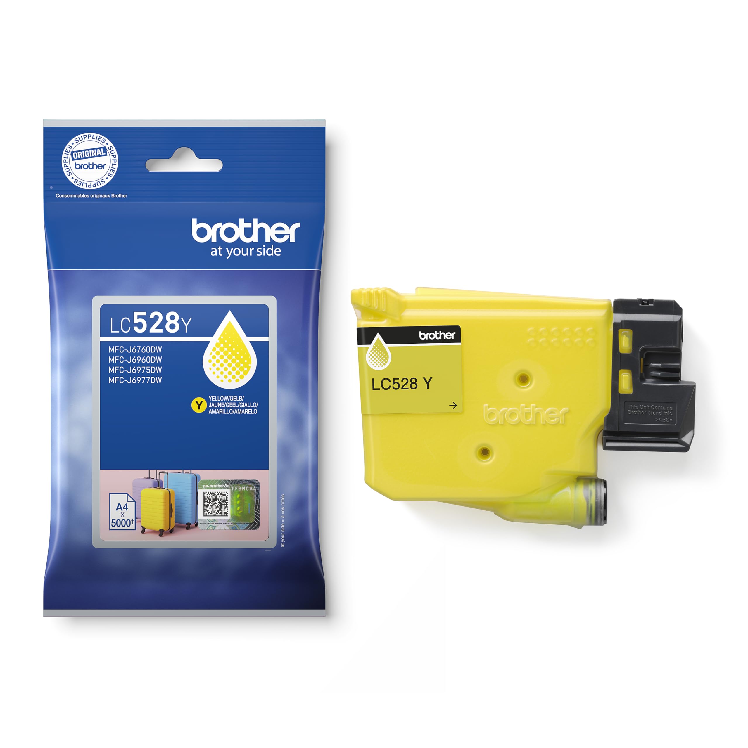 Brother LC528Y Cartouche d'encre 1 pièce(s) Original Jaune