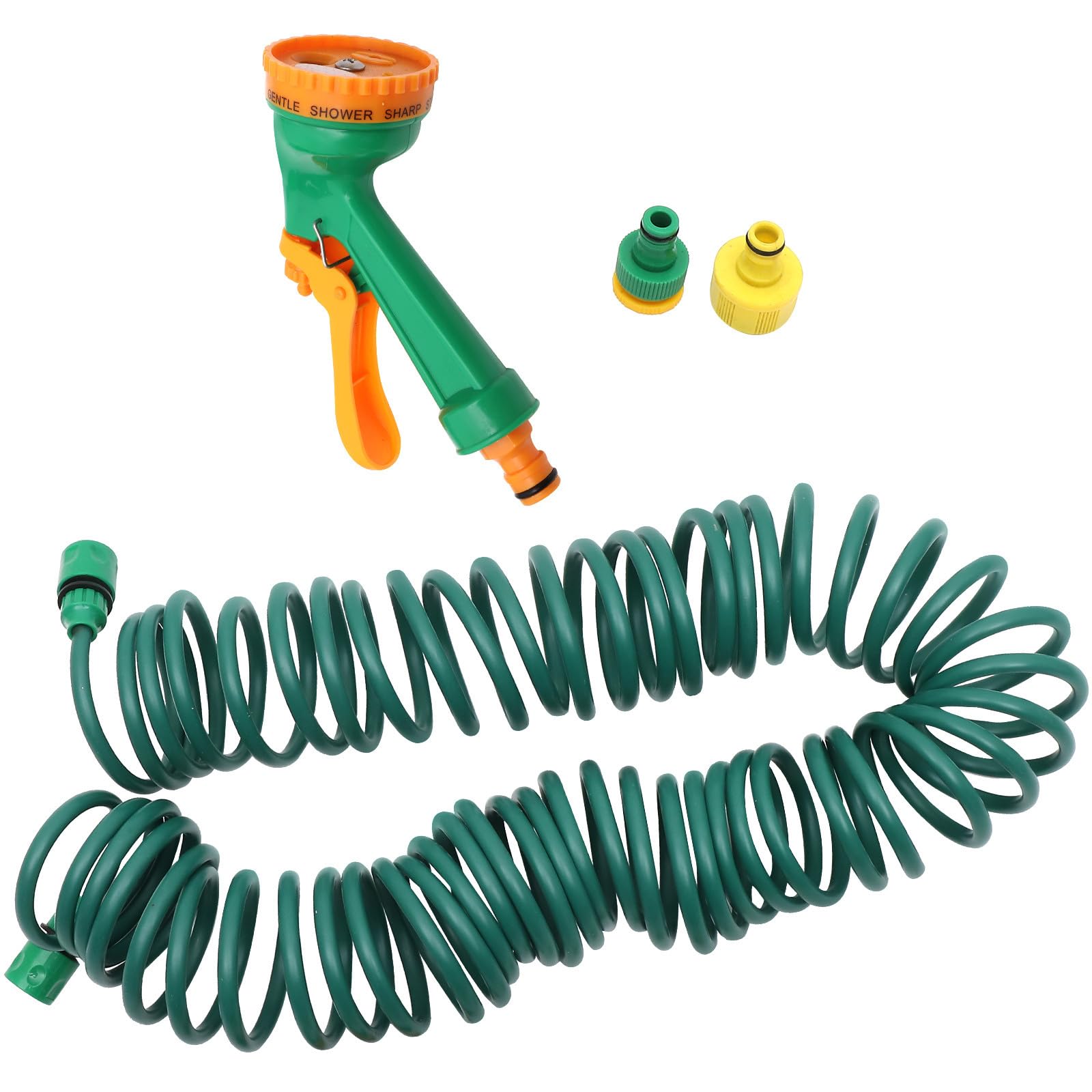 Veemoon Tubo da Giardino Retrattile 10 M Tubo Flessibile da Giardinaggio Autoavvolgente in Materiale Resistente per Irrigazione Esterni Pulizia Auto e Innaffiatura Fiori Colore Casuale