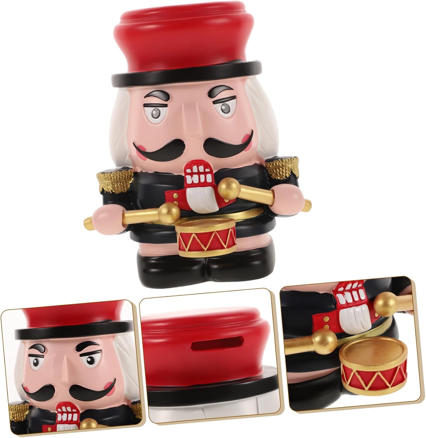 VICASKY Decorative Soldier Money Box Resin Piggy Bank for Kids Jar Cute Holder for Nursery Decor