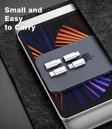 Miniatura 7 de Dumsud Adaptador Lightning a USB C, conector de carga USB C para iPhone serie 15, cable de iluminación i-OS a adaptador USB C compatible con