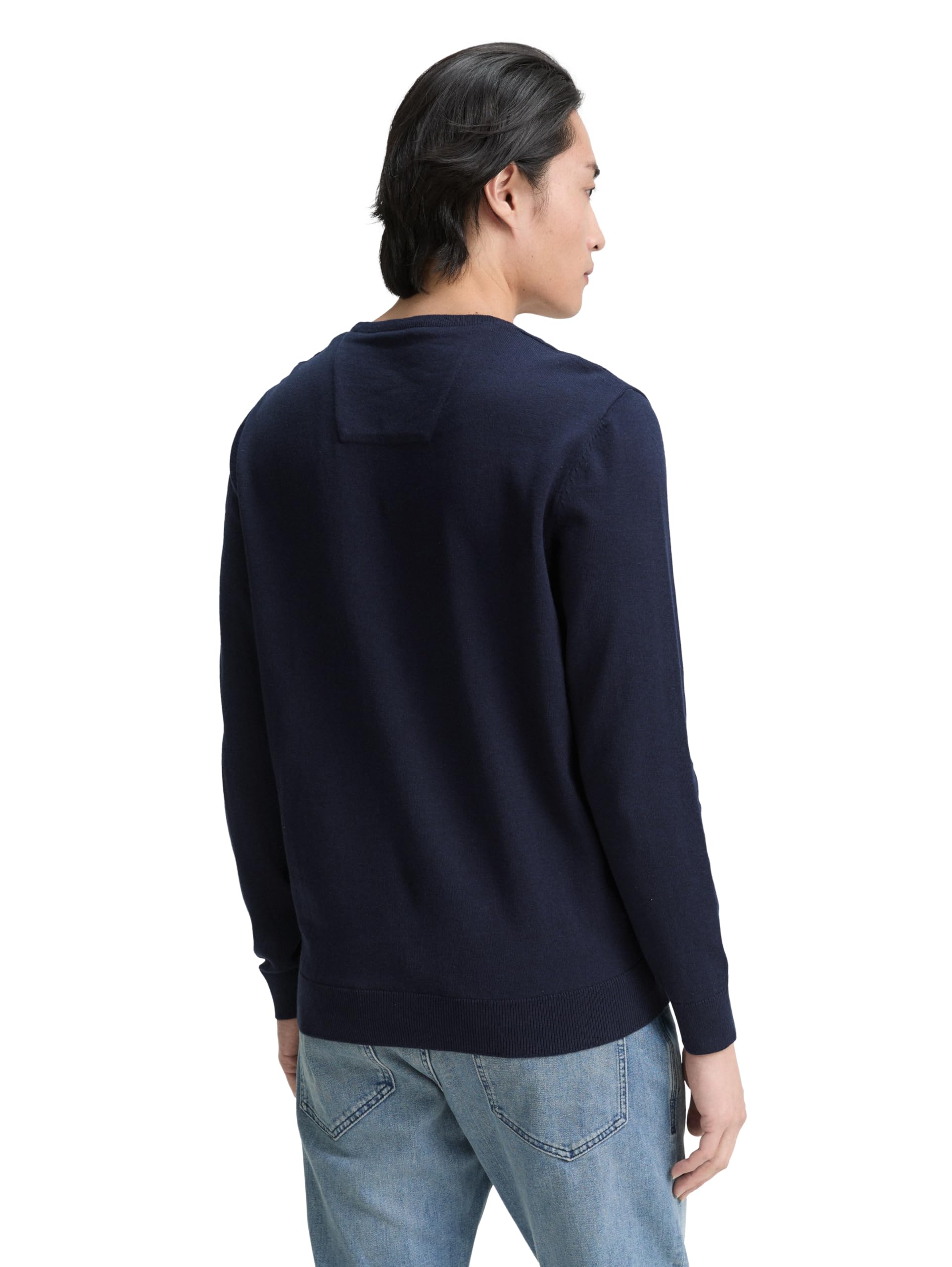 TOM TAILOR Herren Strickpullover mit Crewneck