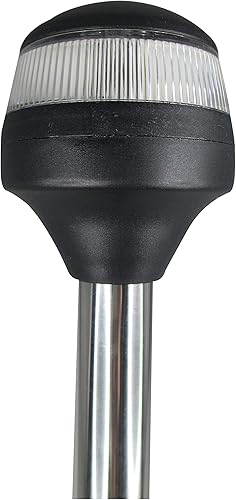 Miniatura 4 de Pactrade Marine El ancla todo redondo de los SS poste de la luz del barco LED dobla abajo 25" L 12V 2NM USCG A16 certificado