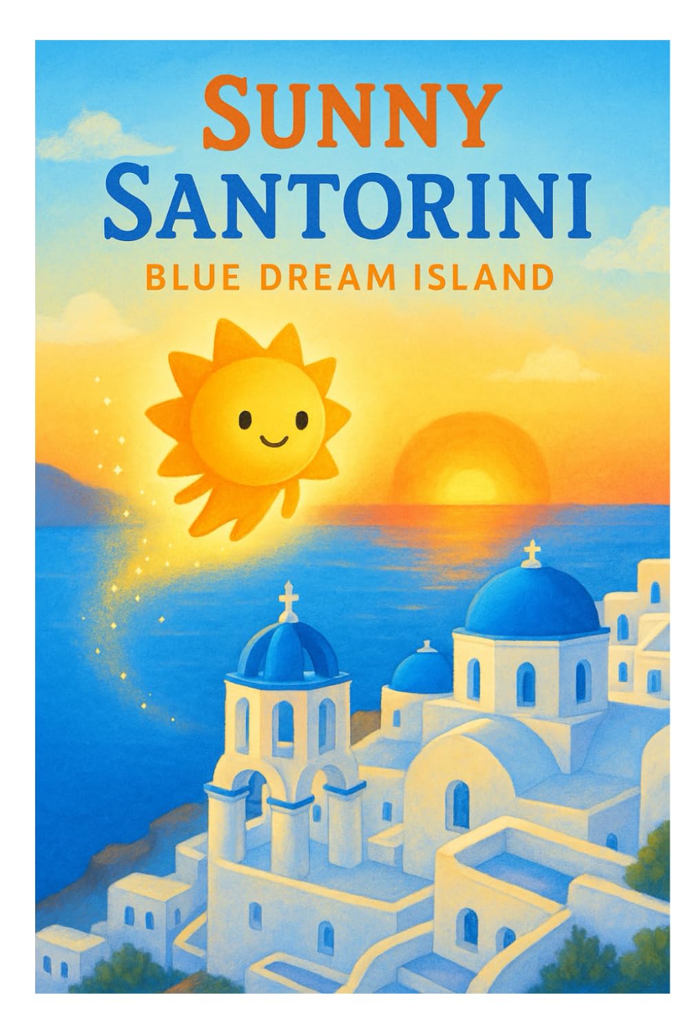 Sunny Santorini: Blue Dream Island