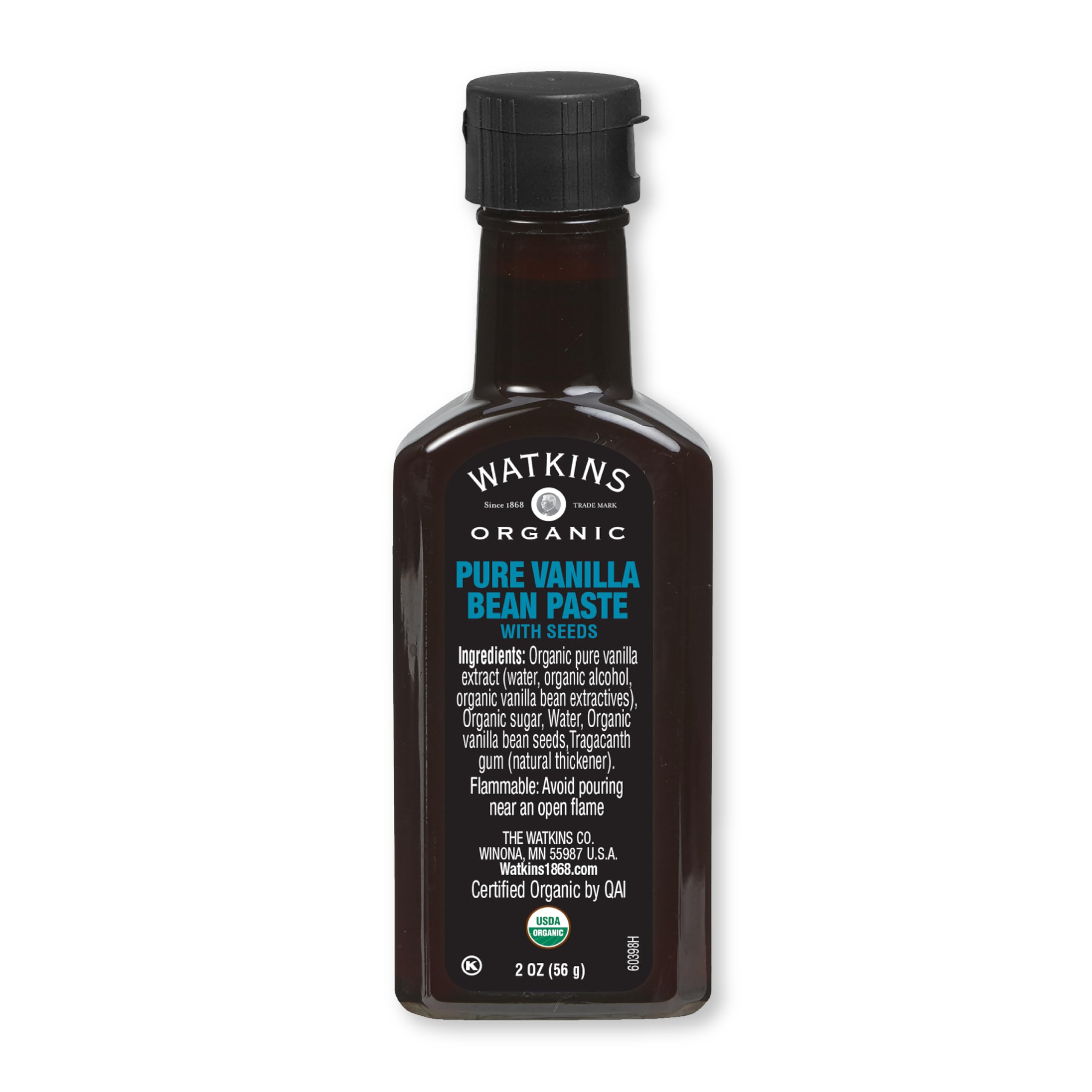 Amazon.com: Watkins Organic Pure Vanilla Bean Paste, Non-GMO
