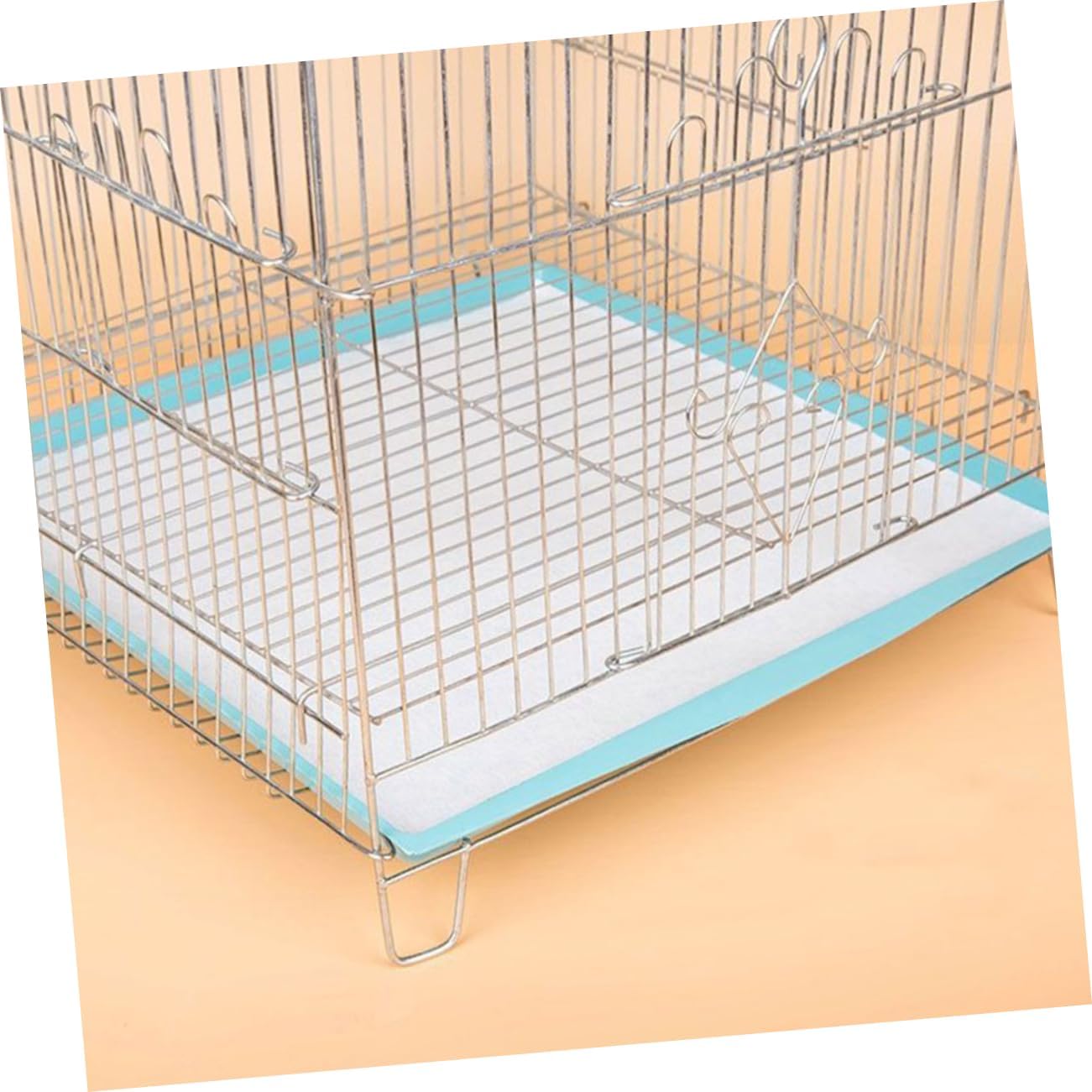 100pcs Absorbent Disposable Bird Cage Liners Thick Paper Urine Mats for Parrot Conure Cockatiel Cages Easy to Use and Cut Keeps Clean