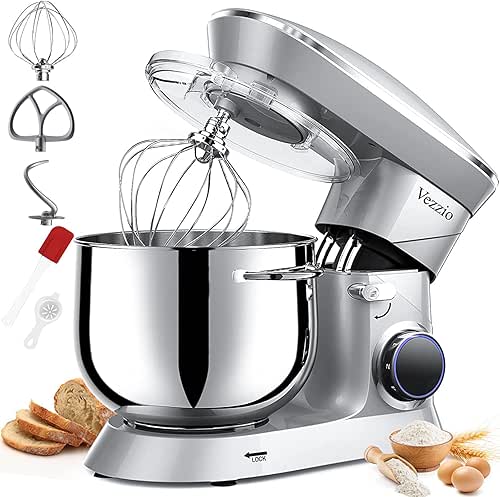 9.5 Qt Stand Mixer, 10-Speed Tilt-Head Food Mixer, Vezzio 660W