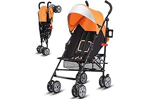 baby joy stroller: Lightweight Travel Stroller, Adjustable Backrest & Canopy