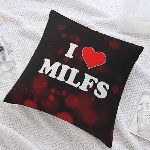 Miniatura 6 de Throw Pillow Case I_Love_Milfs3d Decor Pillow Cover Cushion Cover for Sofa Couch Bed Car 18 X 18 Inchs