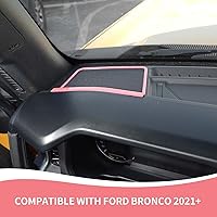 Vista 3 de Funda para altavoz Bronco A-Pilar, cubierta de altavoz de consola central compatible con accesorios interiores Ford Bronco 2021-2023, rosa