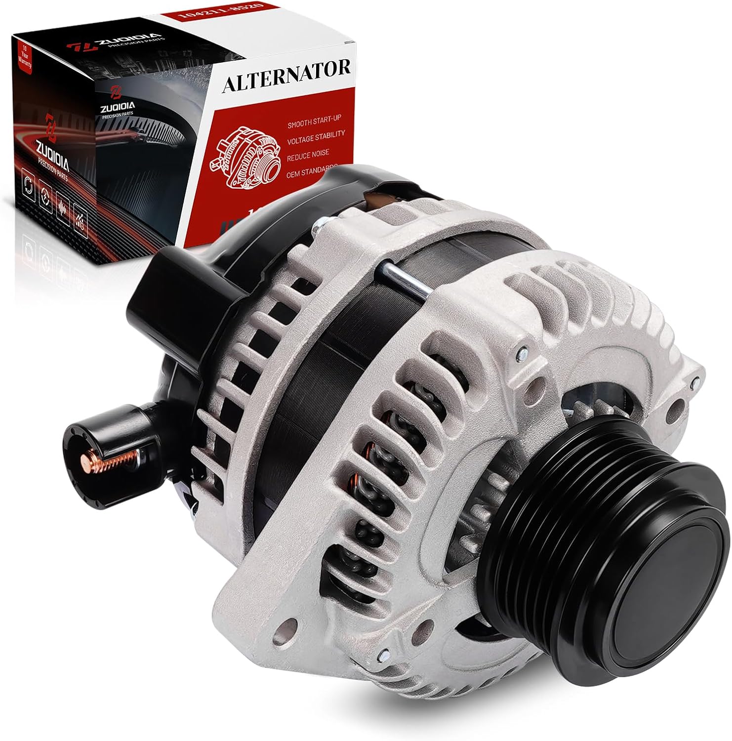 Alternator Compatible with Honda Odyssey 3.5L V6 2014-2017, Replace# 104211-8520, 11775N 31100-RV0-A11