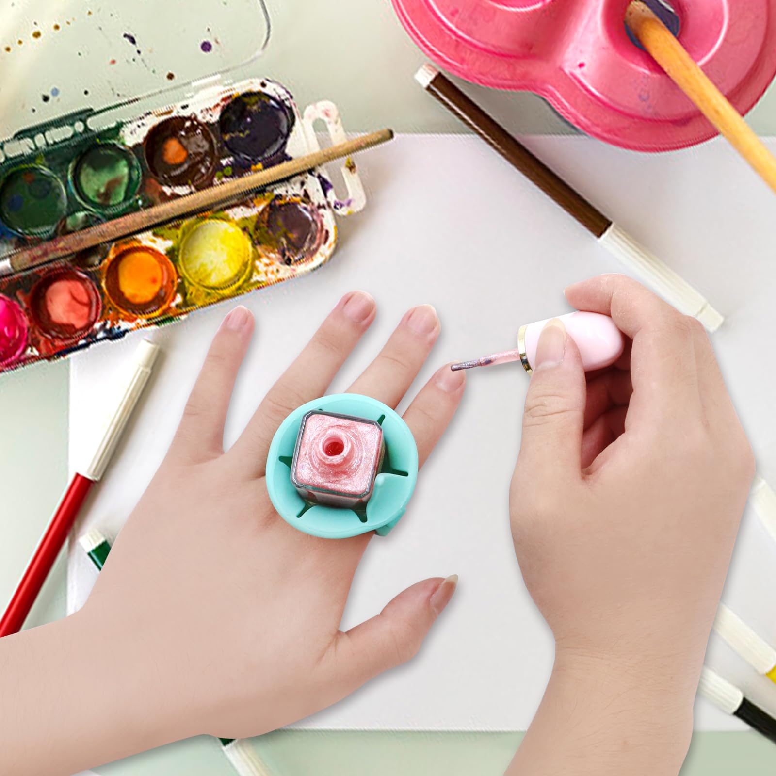 Set 3 Raccoglitori Scarti In Silicone Per Artigianato - Per HTV, Vinile, Lettere, Verde - Foto 4