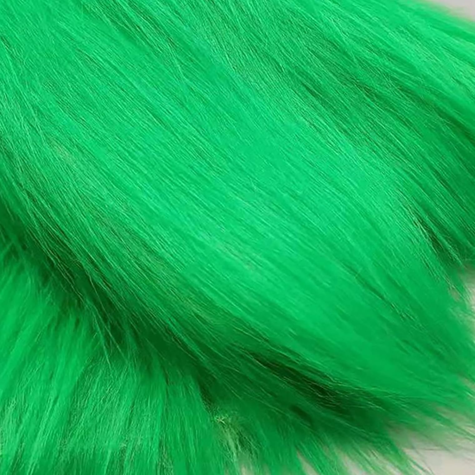 Long Pile 12cm Faux Fur Fabric Fluffy Furry Plush Material for Gnomes Beard Santa Claus Hair Christmas Decoration Dwarf Cosplay Costume DIY Craft 50 Colors(Size:180x50cm,Color:Dark Green)