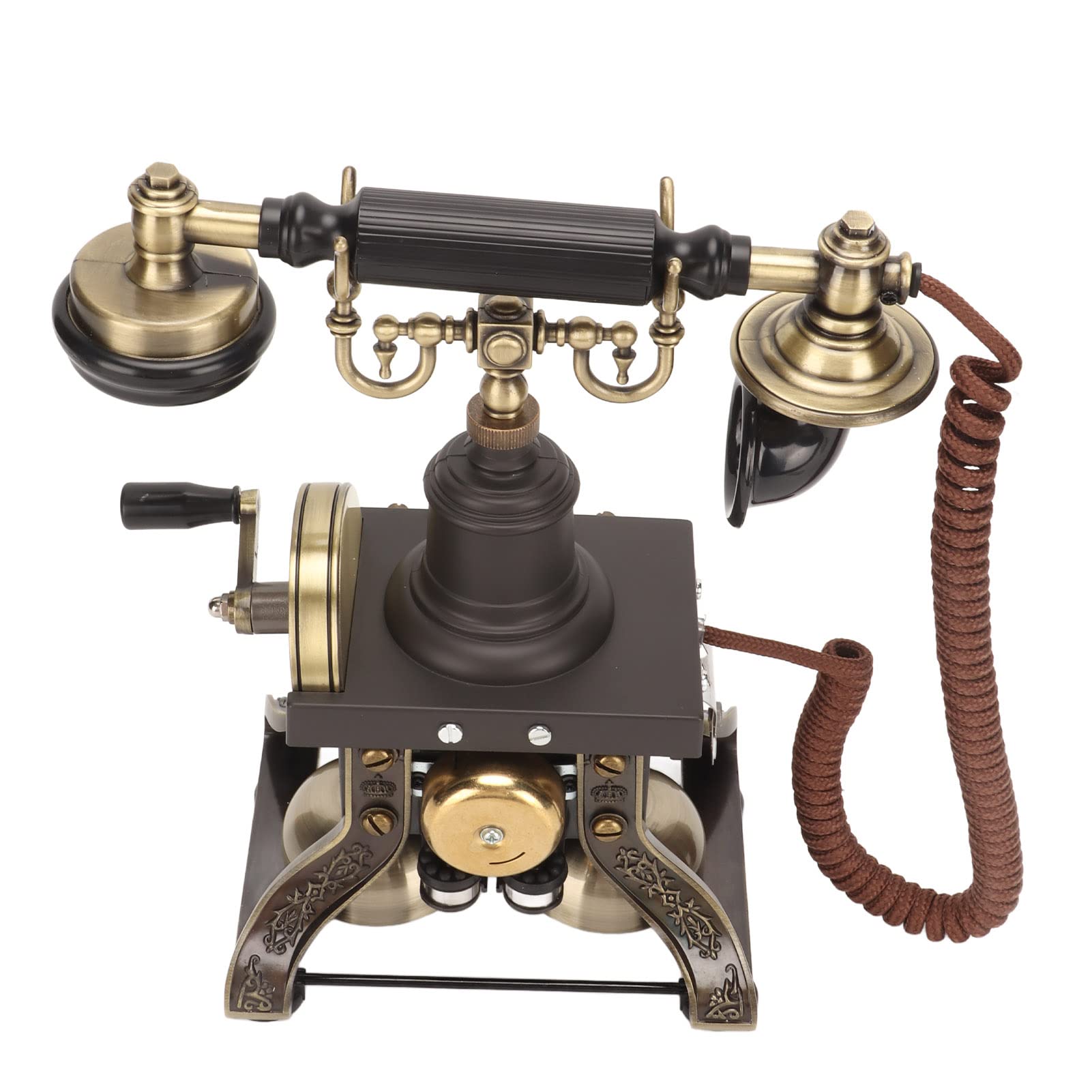Ejoyous Telefono Antico, Telefono Fisso con Filo in Lega di Zinco con Volume Regolabile, Previene l'ossidazione per lo Studio
