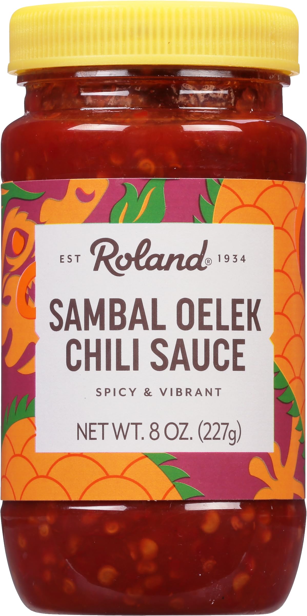 Roland Foods Sambal Oelek Sauce, 8 Ounce Bottle, Pack of 12