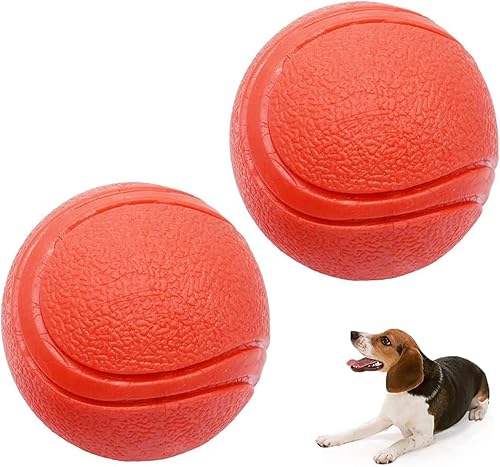 Miniatura 1 de Pelotas de goma dura para perros, bola de goma sólida para perros, resistente a las mordeduras e indestructible, bolas de entrenamiento para perros