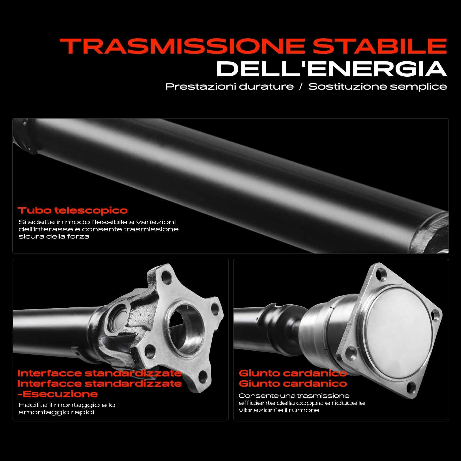 Frankberg Albero cardanico Albero Motore posteriore Compatibile con Jimny Veicolo fuoistrada Chiuso SN 1.3 4x4 1998-2002 Replace# 2710384A00,27103-84A00