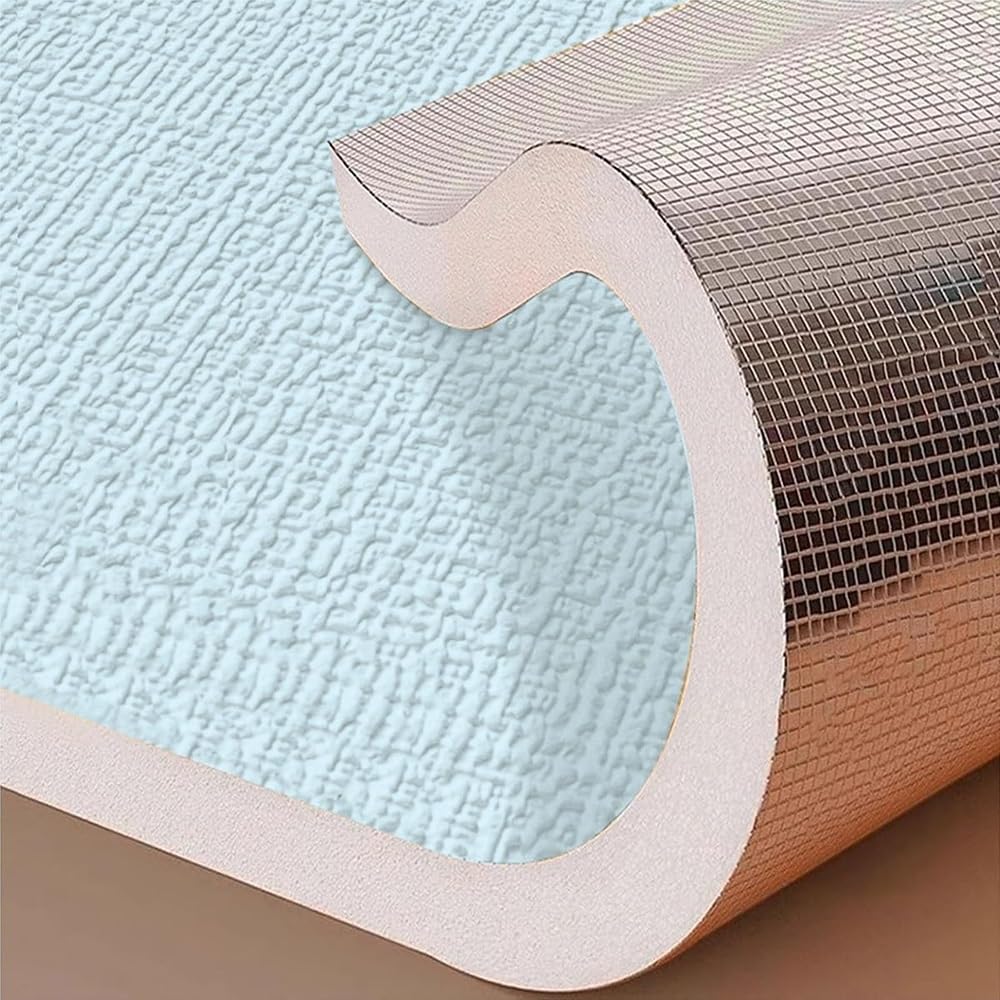 Efecto cojín con papel tapiz aislante autoadhesivo impermeable y antihumedad para el hogar