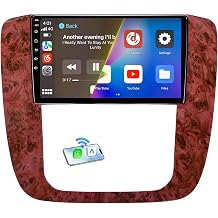 9" Android Car Stereo for GMC Yukon Chevy Tahoe Suburban Silverado 2007-2012, Wireless Carplay & Android Auto, Touch Screen Head Unit, GPS Navigation, WiFi, Bluetooth, SWC