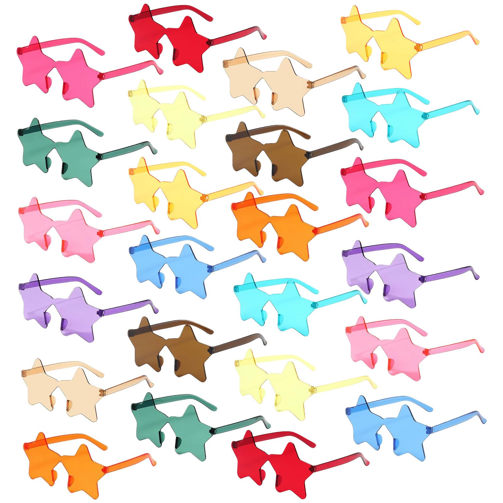 12/24/36 Pair Party Sunglasses Bulk Heart/Star Shaped for Kids Adults