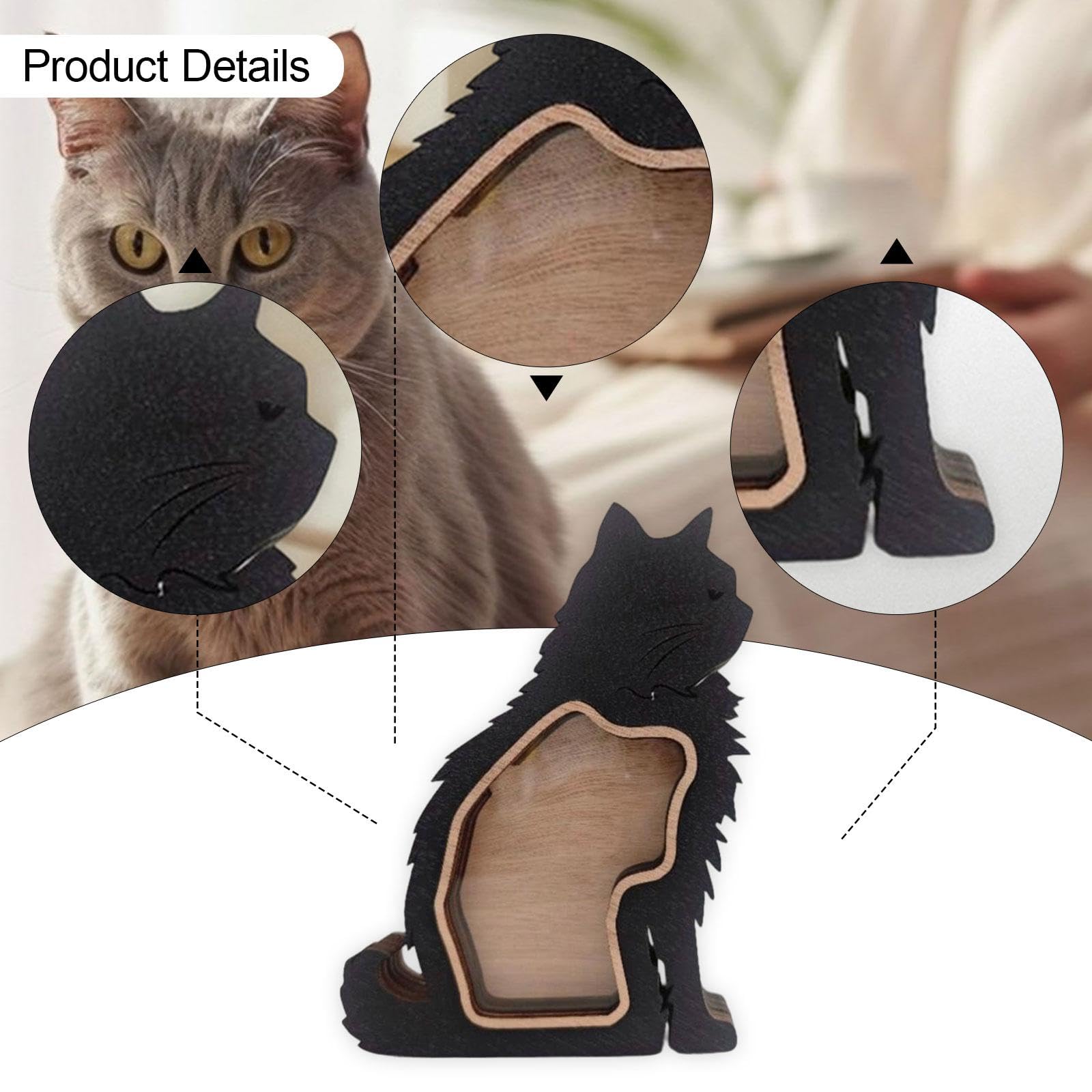 Harilla Caja de Recuerdo de Pelo de Gato, Contenedor, Regalo de Recuerdo para Amantes de, Decoración de Mesa, Caja Conmemorativa para Bigotes, Ceniz