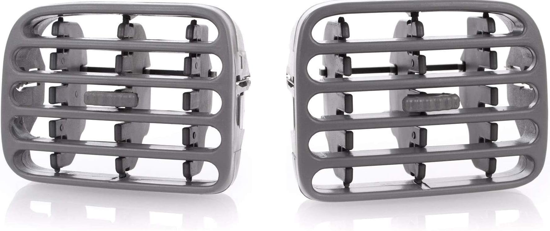 Lot De 2  Grilles De Ventilation Avant Centrale Gauche Et Droite Pour Tableau De Bord Compatible Renault Clio Ii Et Thalia I Oem 7702258375 7702258279 87708798