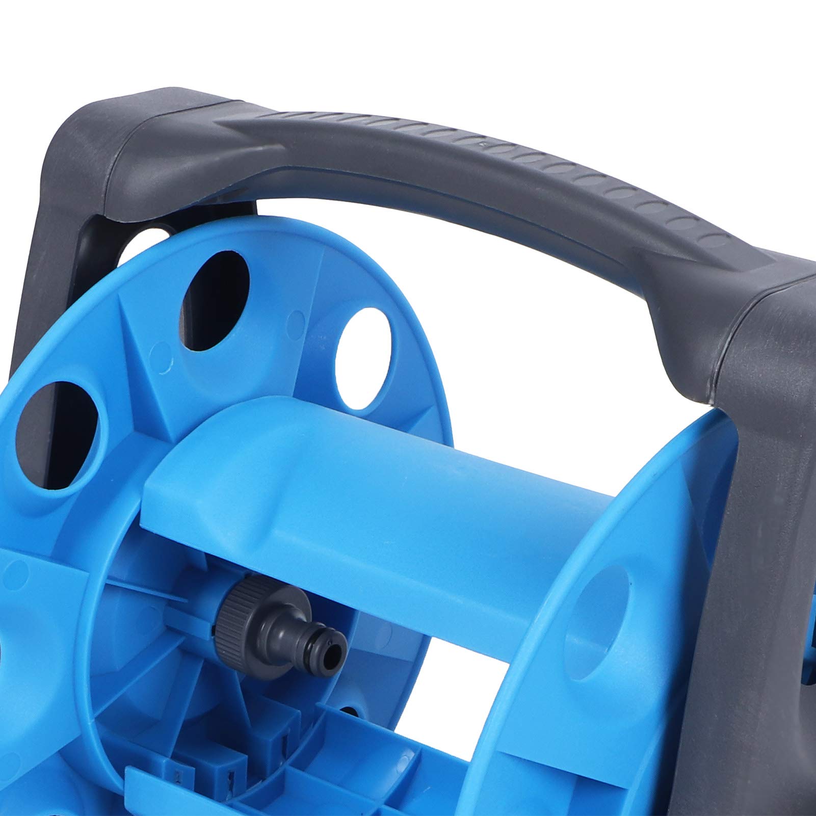Porta avvolgitubo portatile da giardino, G1/2", organizer per tubi dell'acqua, strumento di avvolgimento portatile, supporto per avvolgitubo esterno, irrigazione, lavaggio auto, pulizia