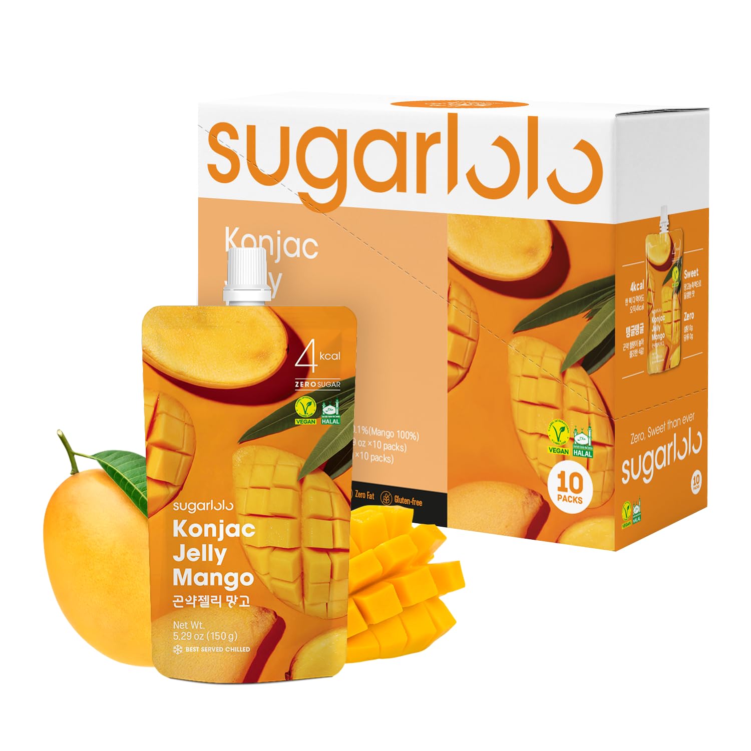 Amazon.com: Sugarlolo Konjac Sweet Mango Jelly Snack - Vegan Jello