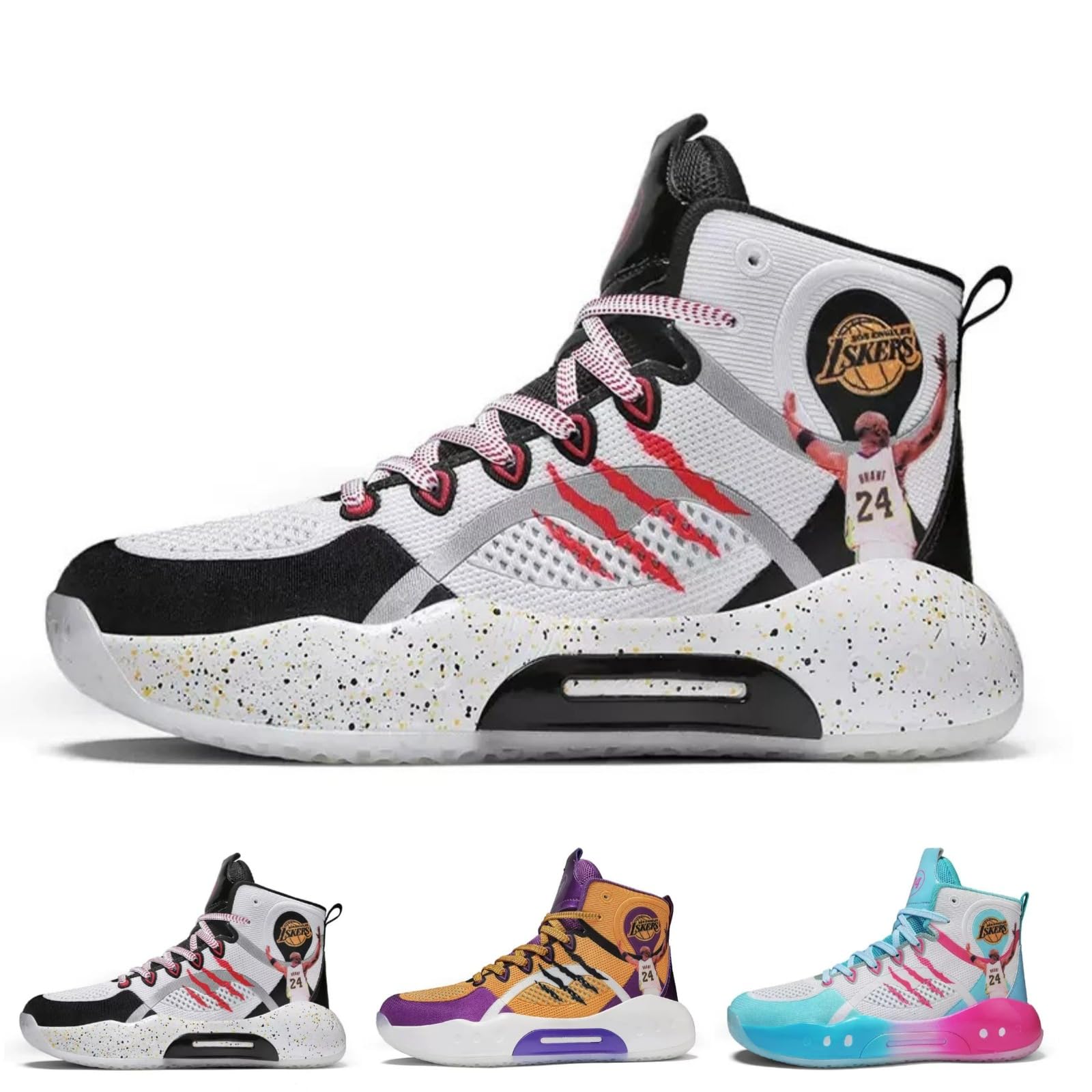Scarpe Basket Uomo Donna Collo Alto Traspirante Sportive Allenamento