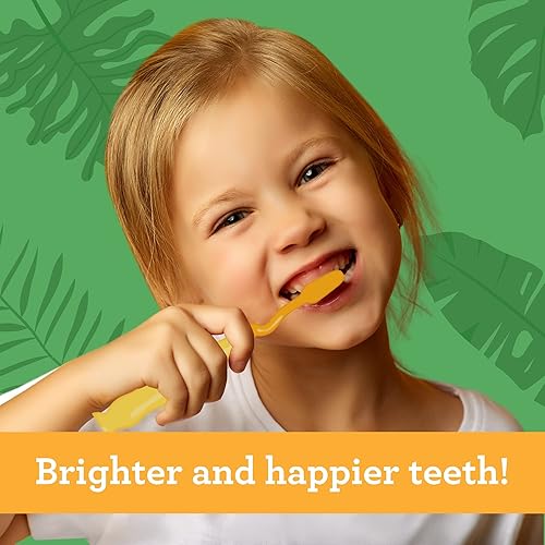 Miniatura 6 de GuruNanda Cepillo de dientes para niños con ventosa y divertidos diseños de animales, cerdas suaves para sonrisas brillantes y dientes y encías