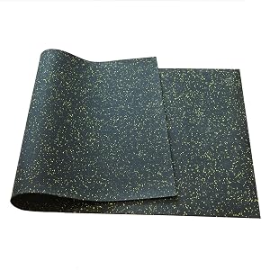 V3VOGUE Exercise Equipment Mat Noise Reduction Anto Vibration Mat for Floor Protection Non-Slip Rubber Workout Mat for Treadmills