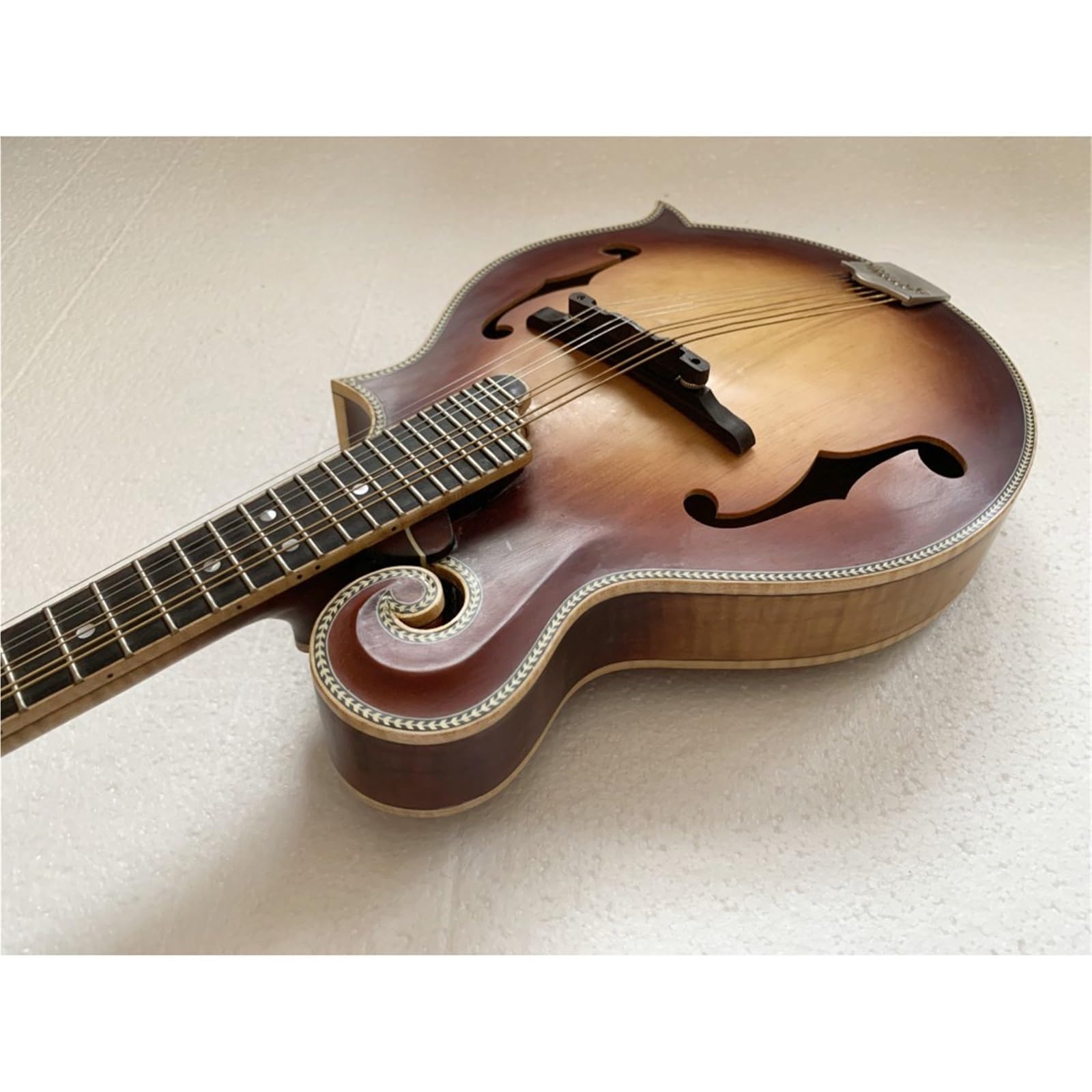Mandolin Instrument Kit Spruce Veneer Handmade Mandolin Tiger Maple Back And Sides Mandolin - Image 7