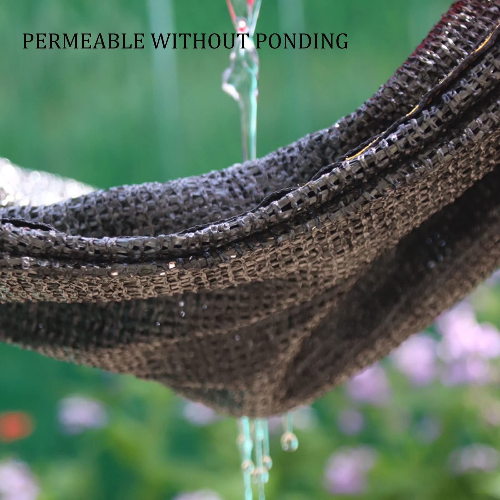 Malla De Sombra Para Jardín,Tela De Sombra Negra,Red De Sombra Para Protección Solar,Velas De Sombra,Con Ojales,Lona De Malla Sombreadora Exterior,Resistente a Los Rayos Uv,Black-3x6m(9.8*19.7ft)