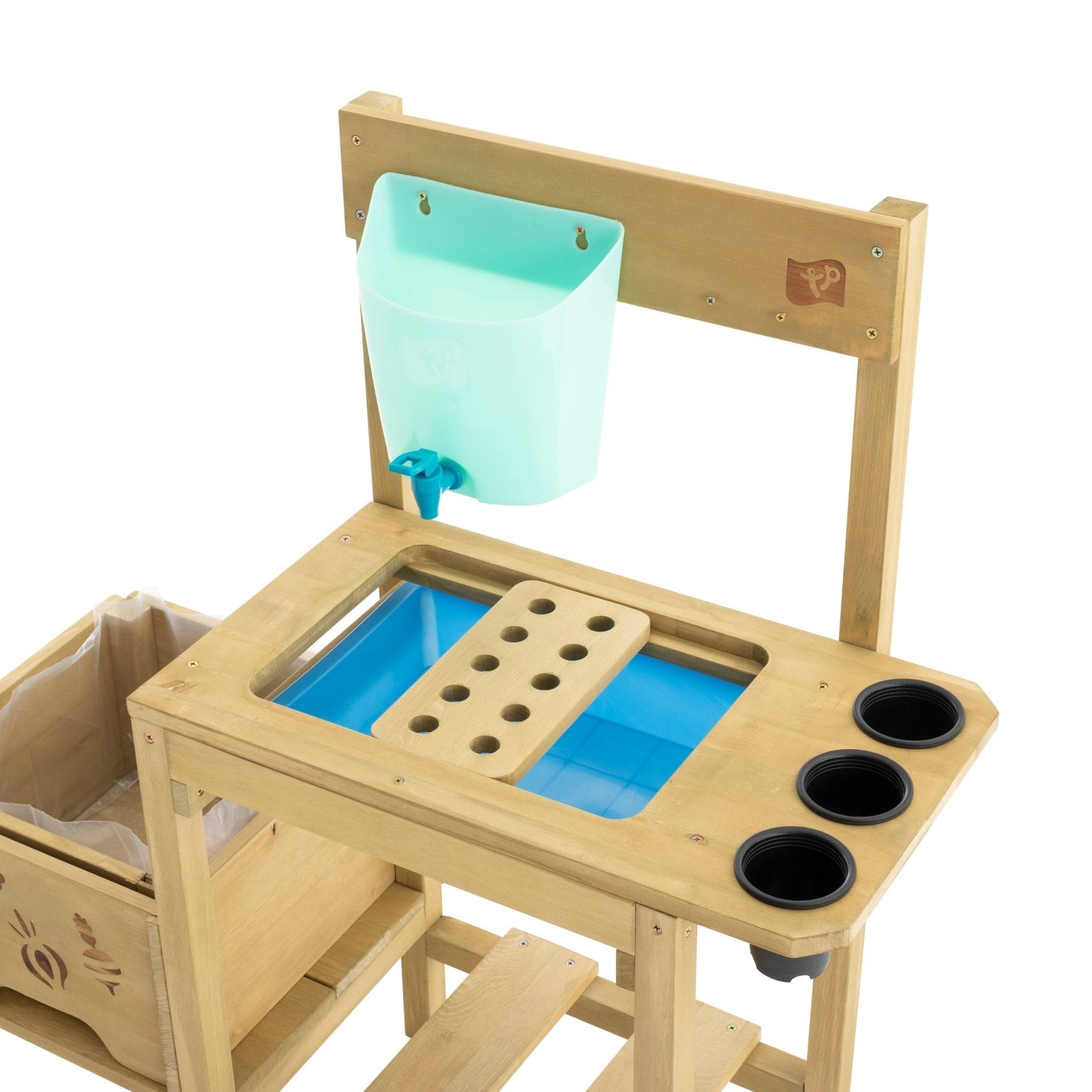 TP Toys Pflanzbank – eine Gartenstation zum Anbau Ihres eigenen Gemüse, Pflanzen und Blumen – ideal für Kinder ab 3 Jahren, Holz, 93,5 x 37,5 x 12 cm (677)