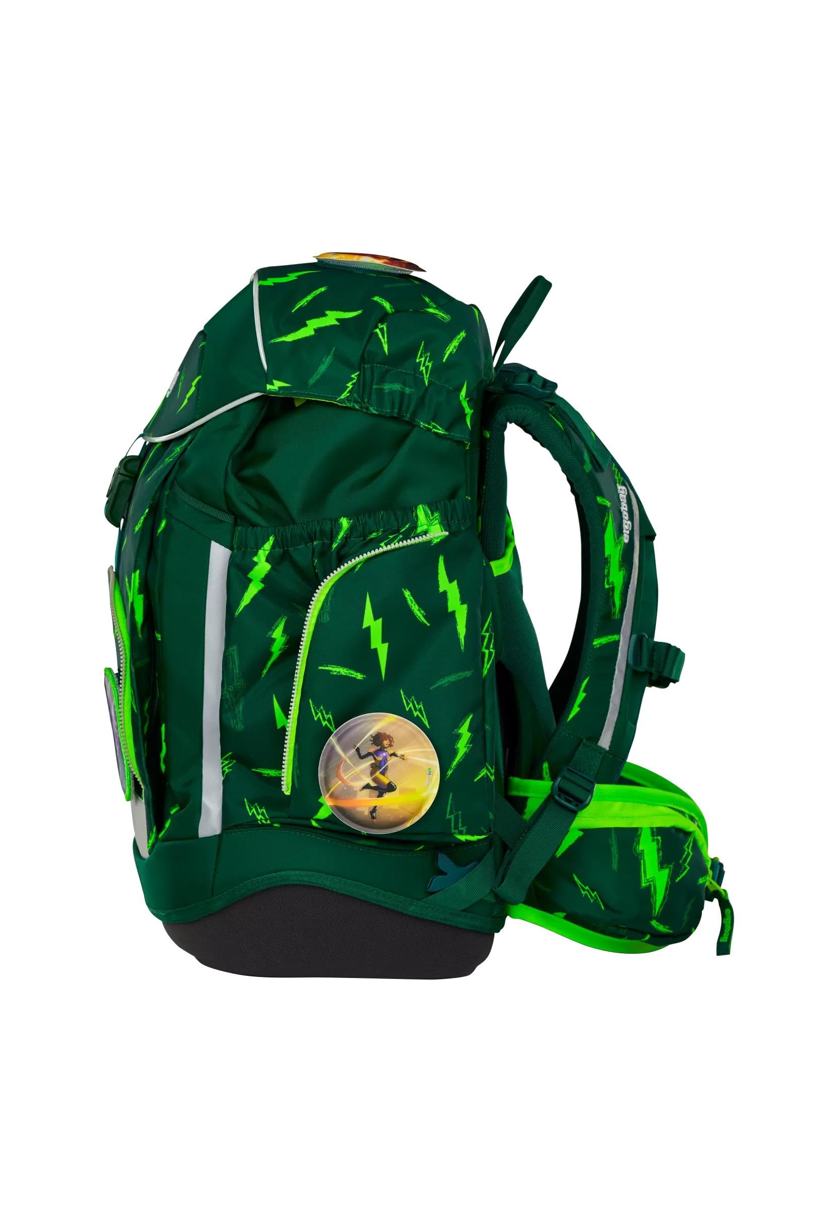 ergobag Maxi Set 6-teilig, ergonomischer Schulrucksack, Vorgänger-Kollektion, Grundschule, ideal für große Kinder ab der 1. Klasse
