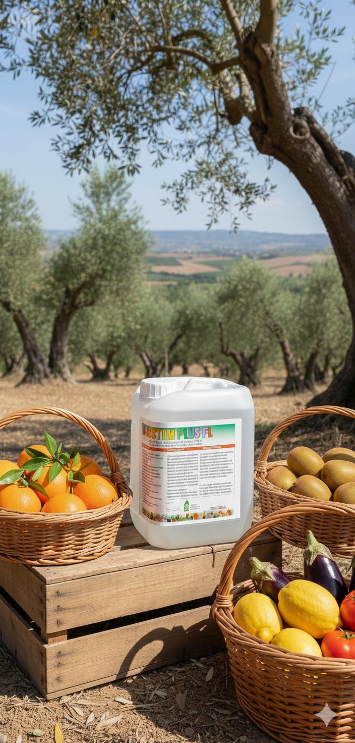 Biostim Plus FL Concime Organico Azotato e Biostimolante Naturale con Alghe Brune e Microelementi Chelati 5L