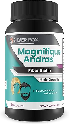 Magnifique - Fibra Andras - Crecimiento del cabello con biotina - Potente apoyo de vitaminas y minerales para el crecimiento del cabello - Cobre y
