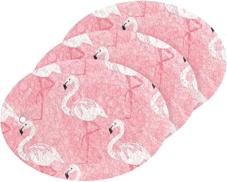 3PCS Scrub Sponges Pink Flamingo Pop-up Dish Sponge for Cleaning Kitchen Bathroom Household Non-Scratch Scrubber