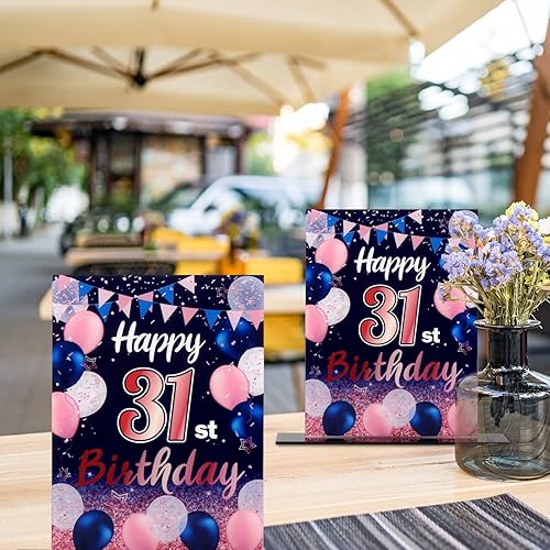 Miniatura 264 de LINGTEER Happy 11th Birthday Decorations, 2Pcs Black&Gold Stand Print Acrylic Table Centerpieces Backdrop Board- Cheers to 11 Years Old Fun Birthday