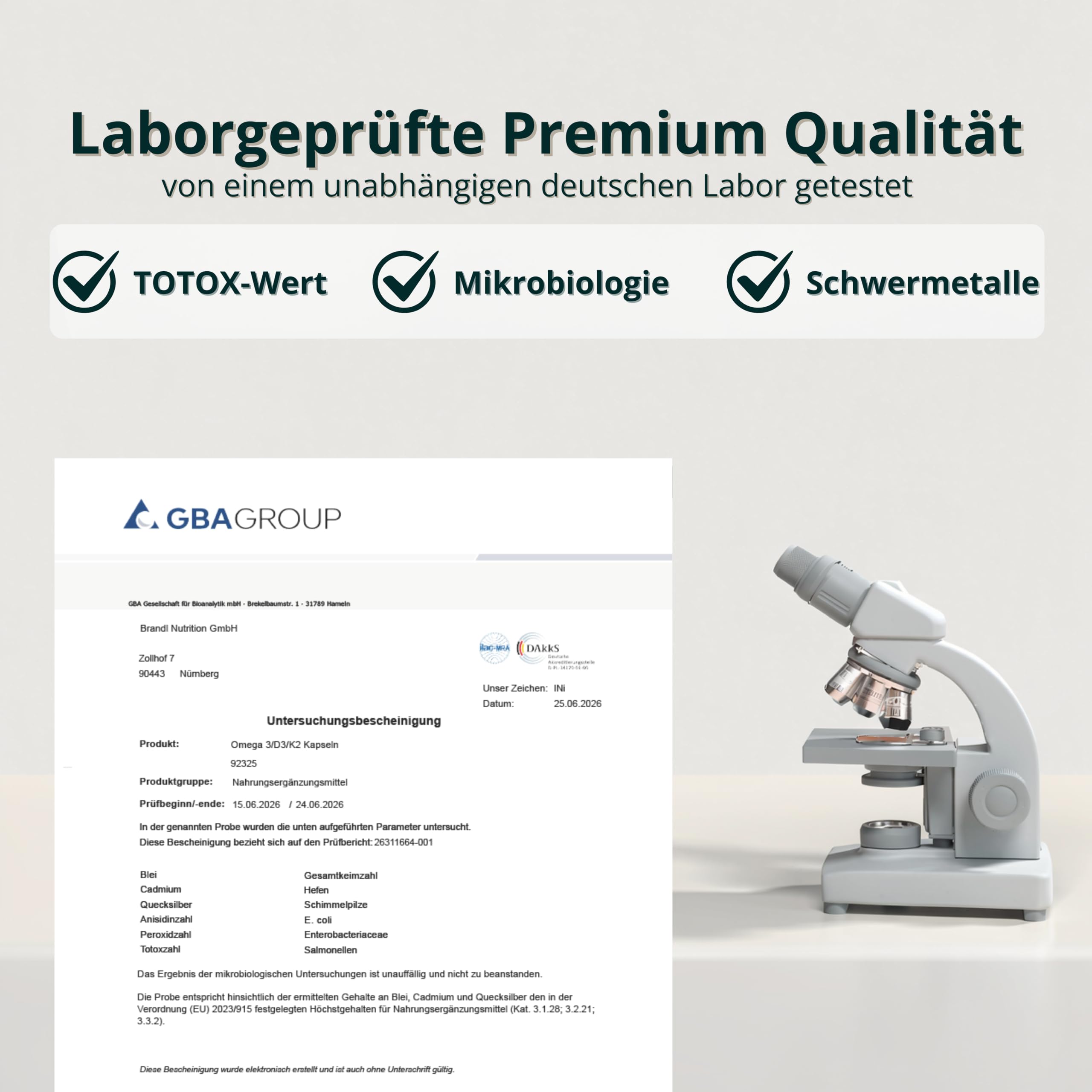 Vitamin D3 K2 Omega 3 Premium Kapseln hochdosiert – Made in Germany mit Fischöl Omega 3 – Optimiert für Sportler – 240 Kapseln – unabhängig laborgeprüft Verhältnis 2:1 EPA - DHA